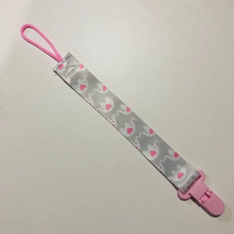 Cartoon Fixed Button Baby Pacifier Clip Chain Ribbon Dummy Soother Holder Chain Anti-drop Buckle Strap for Pacifier Baby Feeding