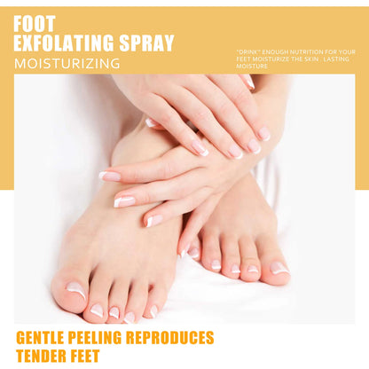 Foot exfoliating spray: repairs, brightens, removes dead skin, calluses, and repairs dry cracks. Foot whitening and care spray.
