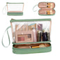  Double-Layer Large Capacity Makeup Bag, Multifunctional Wet and Dry Separation Travel Toiletry Bag, Makeup Brush Organizer