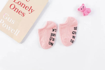 Cute Baby Anti-slip Socks Breathable Cotton Rubber Floor Boys Girls Ankle Socks Newborn Infant Toddler Kids Socks 0-7years Old