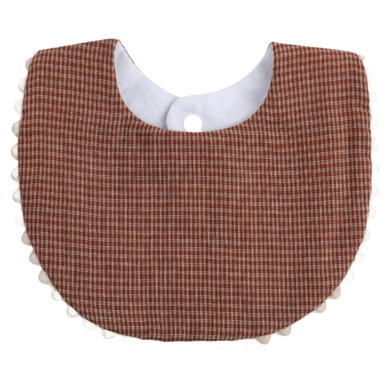 Cotton Gause Baby Bibs Solid Color Absorbent Baby Tassel Bib Newborn Burp Cloths Bandana Scarf for Kids Baby Girls Feeding Item