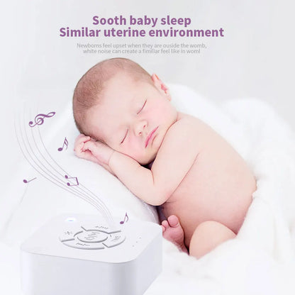 9 Soothing Sounds White Noise Sound Machine Sleep Soother With Breathing Light Timer Type-C Charging For Baby Home Office Travel