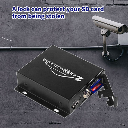 8MP AHD TVI DVR 2ch DVR Car Truck Vehicle Video Record Mobile DVR HDMI Output 2CH MINI CVBS with Remote Control