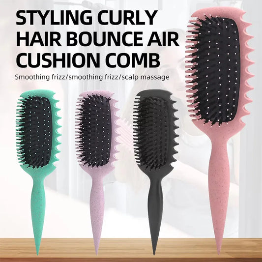 Curl Defining Brush Curl Hair Define Styling Brush for Combing and Shaping Women's Curls to Reduce Pulling