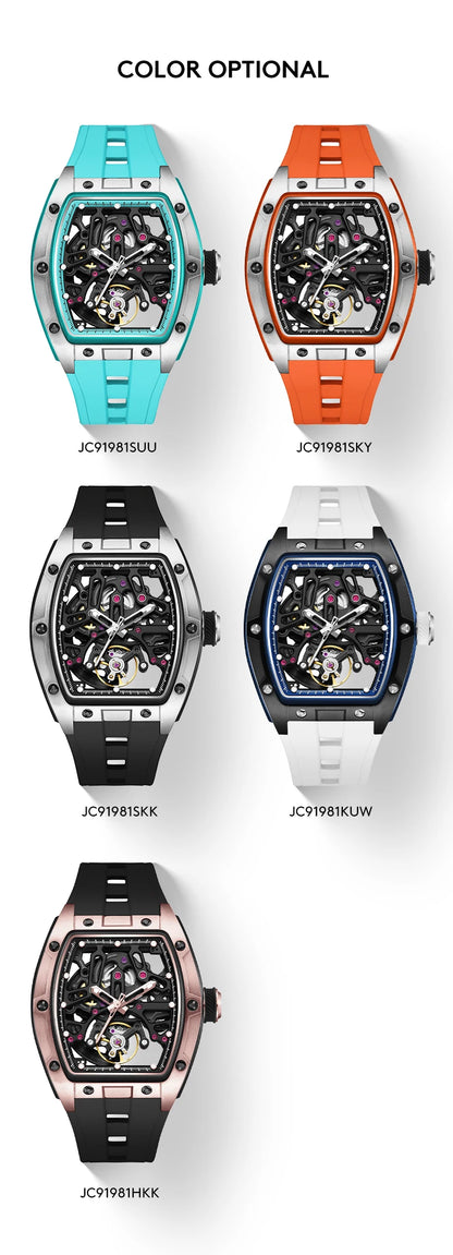 Mechanical Watch 2026 Luminous Transparent Steel Case Tourbillon Automatic Luxury Skeleton Dial Wholesale Gorman Watch