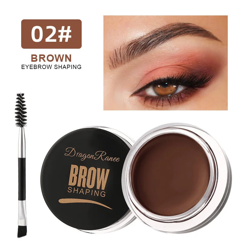 6 Color Wild Eyebrow Styling Cream Eyebrow Shaping Gel Soap Wax Clear Eyebrow Cream Tint Brow Lift With Brush