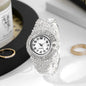 Elegant Full Rhinestone Women Watches Fashion Bracelet Bangle Round Dial Ladies Quartz Wristwatch Relogio Feminino