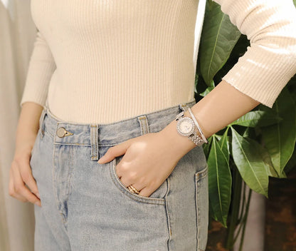2024 Fashion Top Brand Luxury Watch Women Waterproof Crystal Women Dress Watch Fully Diamond Women Watches Ladies Watch Quartz