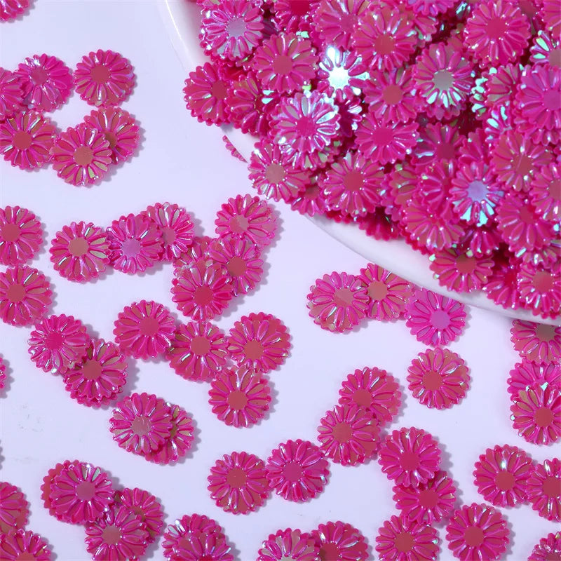 500g/bag 9mm Daisy Sequins - Glitter Flakes for Slime Filling, Nail Art & Phone Case Decor, DIY Resin Craft Accessories