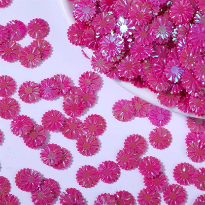 500g/bag 9mm Daisy Sequins - Glitter Flakes for Slime Filling, Nail Art & Phone Case Decor, DIY Resin Craft Accessories