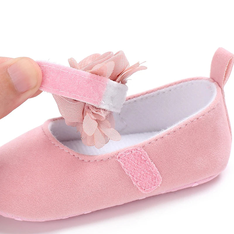 Baby Learning Walk Shoes, Elegant 3D Flower Infant Crib Shoes,Multi Style Soft Dress Footwear for Newborn Baby Girls 0-18Months
