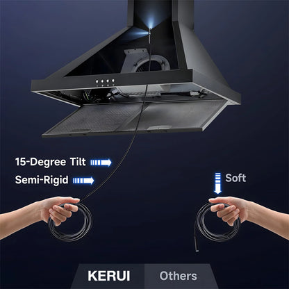 KERUI Single/Dual Lens Endoscope Camera For iPhone iPad IOS & Android Type-c Led Light IP67 Borescope Industry Inspection Camera