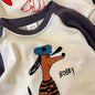 1-7y Toddler Infant Spring Autumn Tops Cartoon Printed Tees For Baby Girl Boy Long-Sleeved Casual Costume Fashion Patchwork Tees