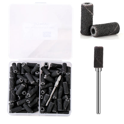 3mm 80pcs Mini Zebra Nail Sanding Bands Electric Machine Nail Drill Bits UV Gel Acrylic Polish Remover For Nails Accessory Tool