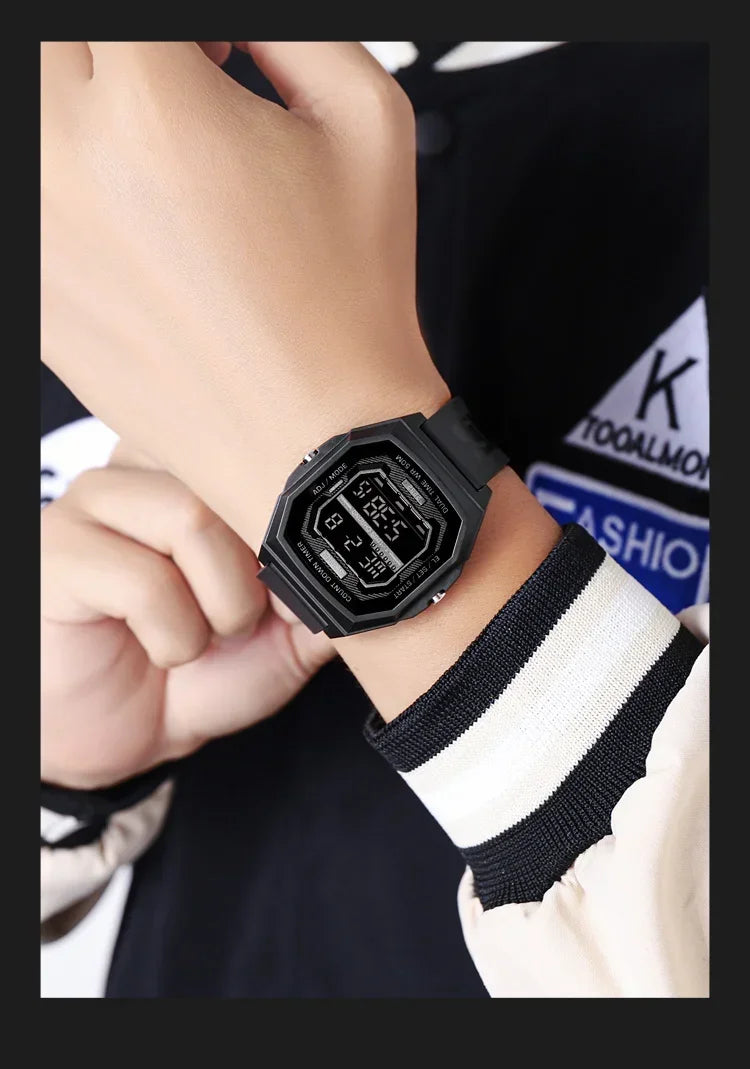 SKMEI 2282 Watches For Men Women 5Bar Waterproof Stopwatch Countdown Wristwatches Reloj Hombre Fashion Digital Sport Electronic