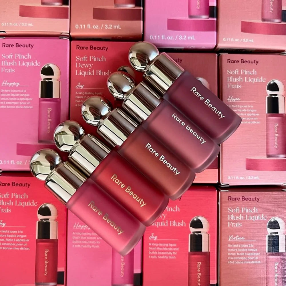 Rare Beauty Soft Pinch Liquid Blush Airy Lightweight Buildable Color Matte Dewy Finish Second Skin Soft Focus All Day Makeup