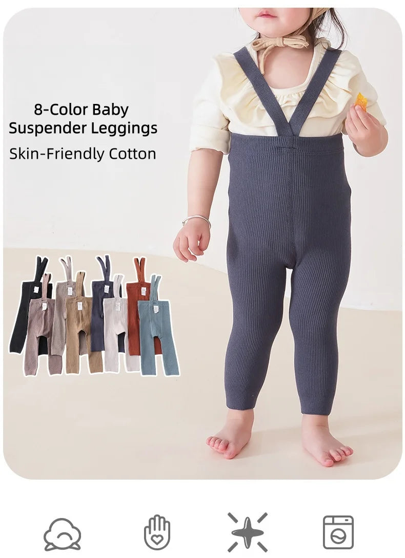 High Waist Toddler Ribbed Infant Baby Pantyhose Cotton High-Stretch Belly Cover Baby Girls Tights 0-2Y Newborn Leggings