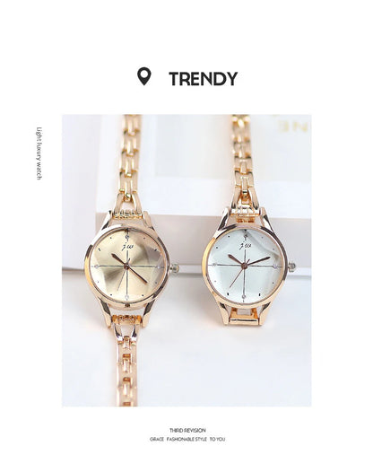 Bracelet Watch For Women Elegant Rose Gold Ladies Luxury Wristwatches Rhinestone Simple Fashion Female Quartz relogio feminino