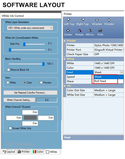 DTF RIP Software V11.2 Printing Software For Epson UV DTF DTG Printer L8050 L1800 L805 DTF Software DTF Dongle Key RIP Software