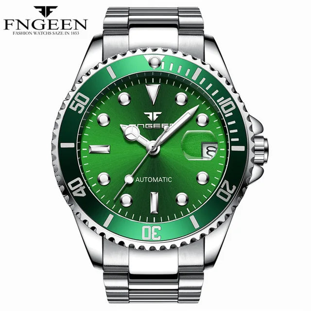 FNGEEN 9001 Luxury Brand Men's Watch Steel Tourbillon Frame Mechanical Watch Luminous Automatic Date Diamond Watch 2026
