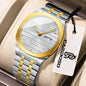 CAREKISO Luxury Fashion Men Clock Waterproof Week Date Casual Man Wristwatch Stainless Steel Quartz Business Men's Watches Reloj