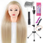 Long Hair Styling head For Hairstyle ProfessionaTraining Head Kit Mannequin Head Styling ToPractice Hot Curl lron Straighten