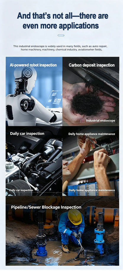 4K UHD 360° Two-Way Type-C Articulating 6mm Endoscope Camera Borescope Car Inspection Industrial Endoscope For IOS Android