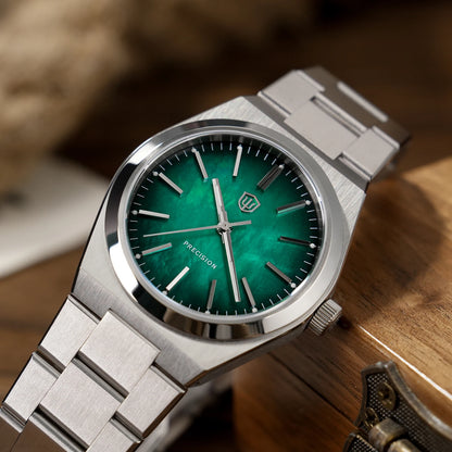 Watchdives Quartz Watches VH31 Sweep Movement New Sapphire Luxury Watch 37mm BGW9 Luminous 100m Waterproof Mens Watch