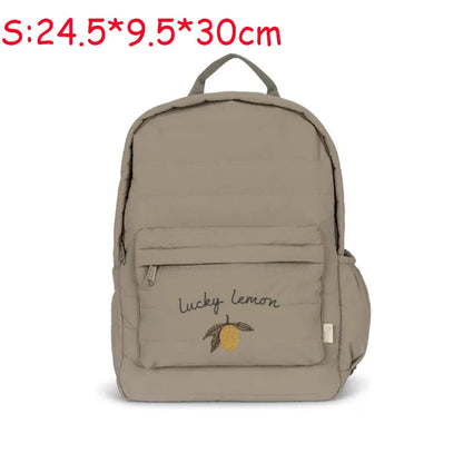 KS Baby Backpack Primary Schoolbag Kindergarten Kids Bags Brand Traveling Mom Cherry Lemon Children's Boys Girls Gift Storage