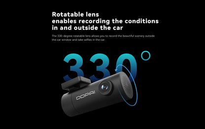 DDPAI Dash Cam Mini Pro 1296P HD Vehicle Drive Auto Video DVR Android Wifi Smart Connect Car Camera Recorder