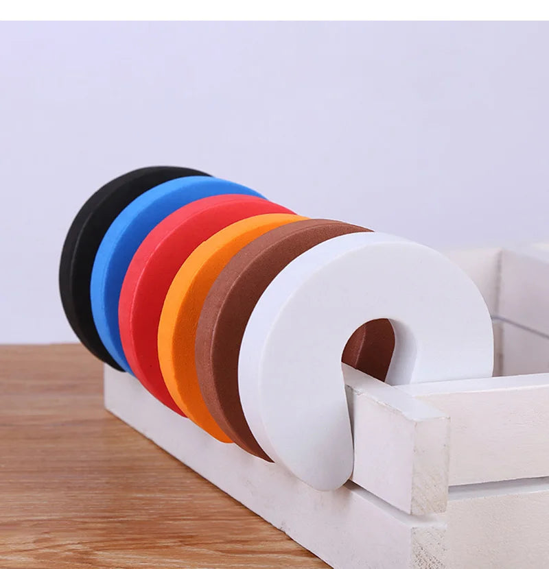 Door Stoppers Kids Children Protection EVA C Shape Door Stopper Baby Safety Protect Door Stop Jammer Soft Foam Door Clip