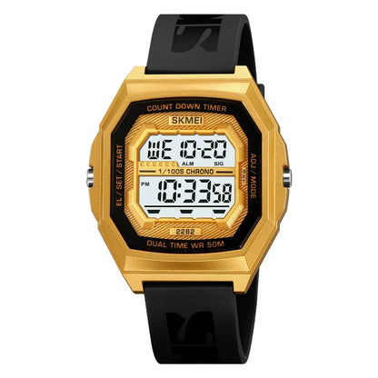 SKMEI 2282 Watches For Men Women 5Bar Waterproof Stopwatch Countdown Wristwatches Reloj Hombre Fashion Digital Sport Electronic