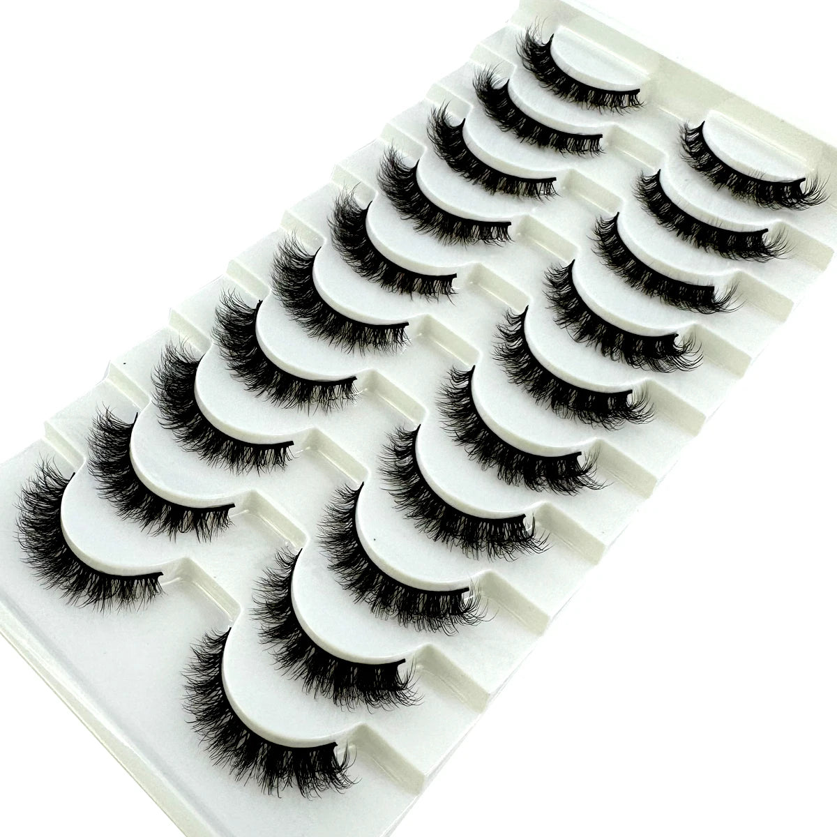 New Cat Eye Artificial Mink Eyelash 3D Curling Natural and Realistic Messy Tail Eye Extended Soft Eyelash