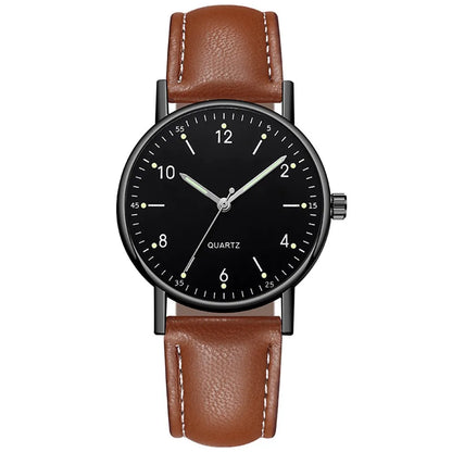 Trendy Fashion Dial Watch Hot Selling Luminous Women Watch Navy Leather Strap Precise Timekeeping Stylish Modern Wristwatch
