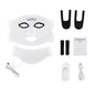 Silicone LED Face Neck Mask 7 Colors Red Light Infrared Photon Therapy Mask Flexible Wireless LED Beauty Mask for Skin Repair Rejuvenation Home Skin care