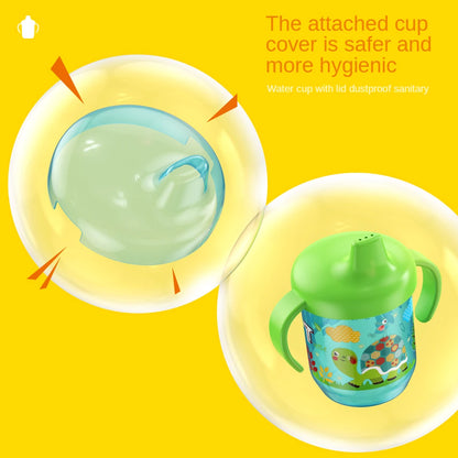 Duckbill Training Cup with Handles for Infants Baby Special Water Cup for Toddler Boy Girl Learning Independent Drinking Cup