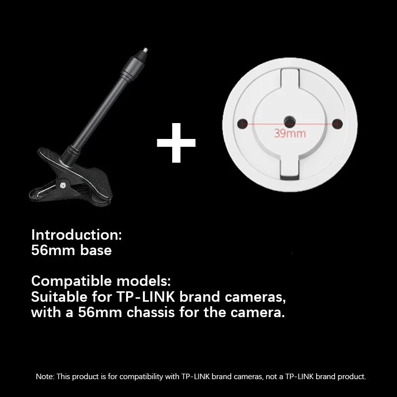 Video monitoring clip - No drilling required. Can be attached freely. Supports multiple models. Compatible with Xiaomi, TP-LINK,