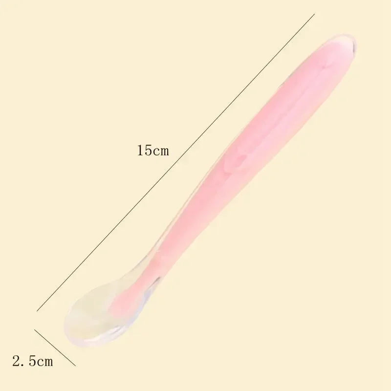 2/1pcs Silicone Spoon for Baby Infant Feeder Spoons for Children Kids Soft Safety Feeding Spoons BPA Free Baby Utensils Flatware