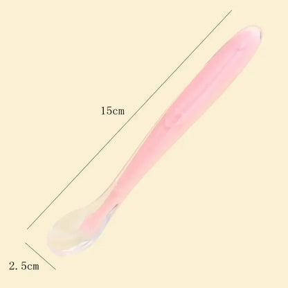 2/1pcs Silicone Spoon for Baby Infant Feeder Spoons for Children Kids Soft Safety Feeding Spoons BPA Free Baby Utensils Flatware