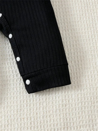 Baby Boy Jumpsuit Lapel Collar and Short Sleeves Suitable for 0-18 Months Baby Boys' Birthday Parties Little Gentleman Jumpsuits