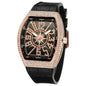Top Brand Luxury Watch Men Classic Tonneau Case Calendar Quartz Watch for Men Male Clock Hombre Relogio Masculino 2023 New
