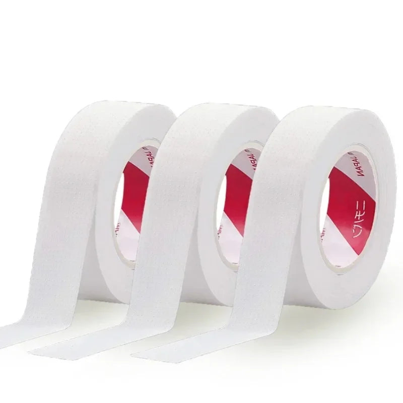 6 Rolls Japanese Insulating Tape for Eyelash Extension Lint Free Under Eye Pads Breathable Non-woven Tape Paper Eyelash Patch