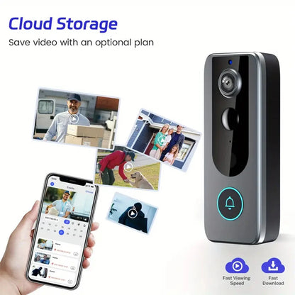 Tuya Video Doorbell WiFi Smart Two-way Intercom Wireless Camera Video Calling Doorbell Security Motion Detect Night Vision