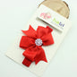 1 Piece Baby Headband Girl Bandage Ribbon Bowknot Infant Kids Hair Accessory Newborn Bow Crystal Toddler Band Headwear