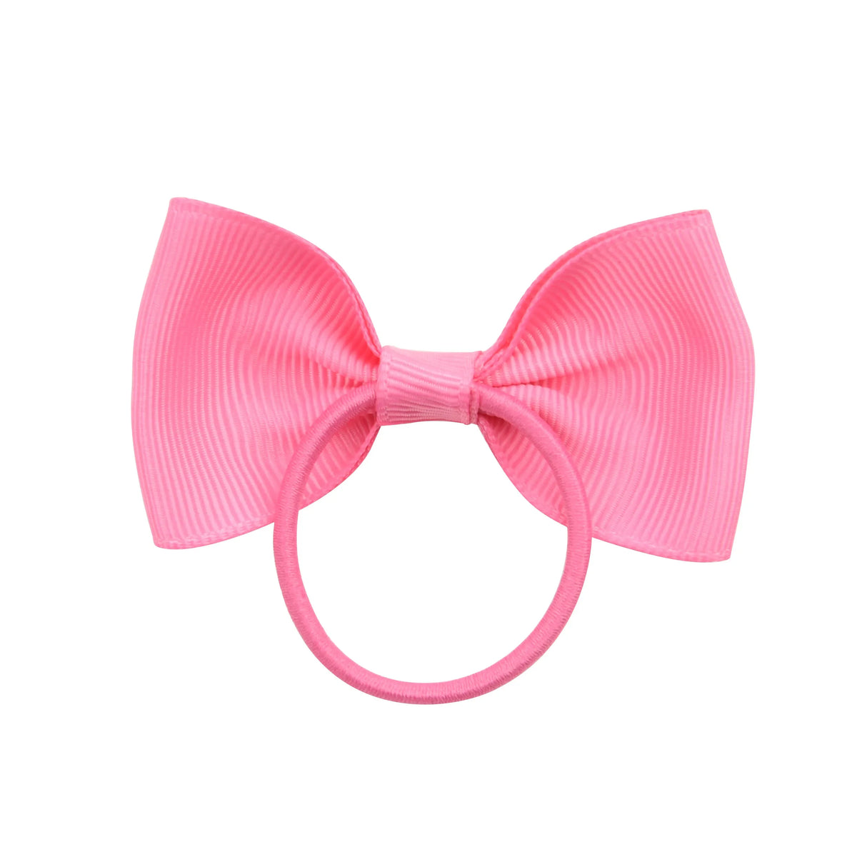 2.75 Inch Small Ribbon Bows With Elastic Hair Bands For Kids Girls Ponytail Solid Color Bowknot Hair Ropes Ties Hair Accessories