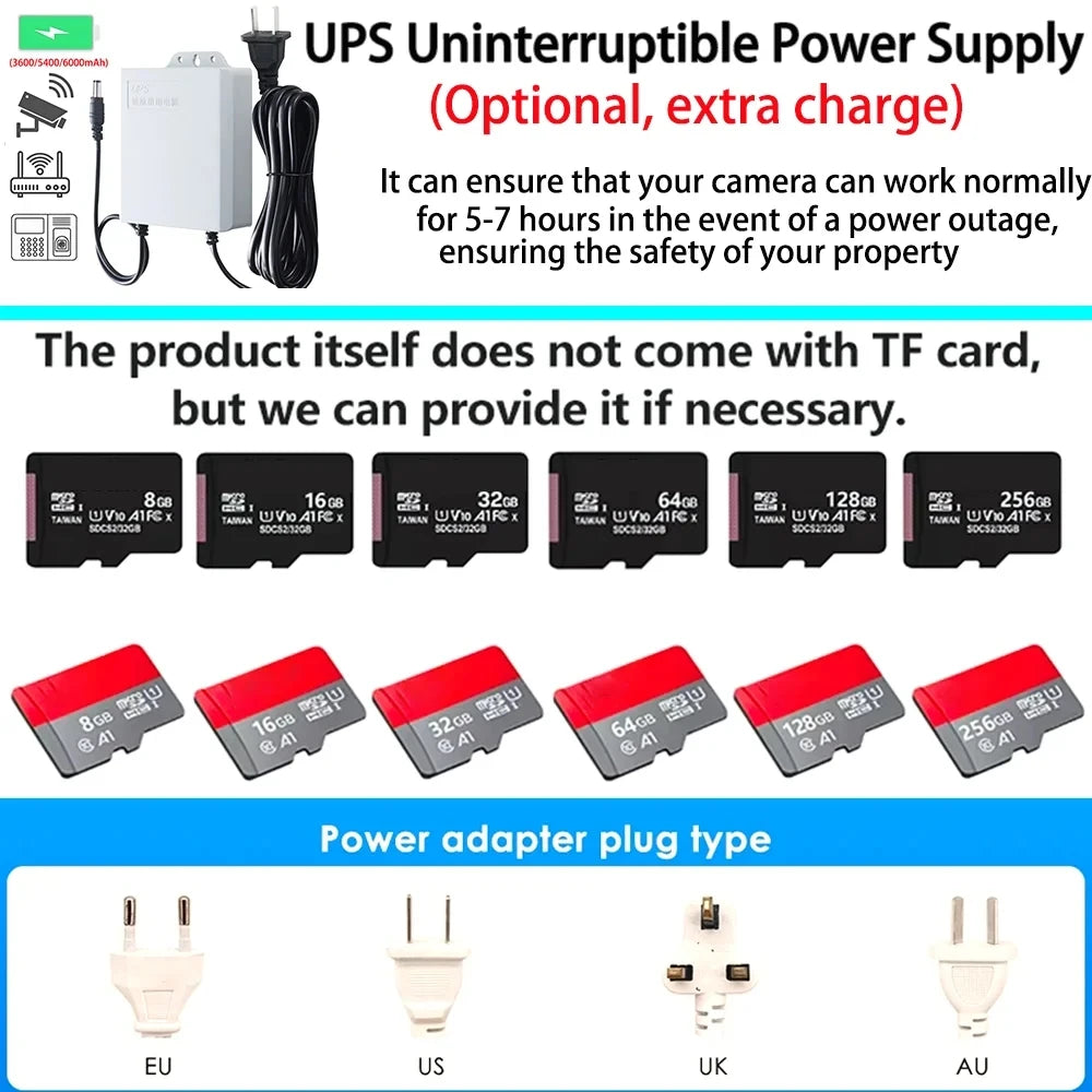 DIFANG DC12V UPS Power Supply for WiFi Camera Outdoor Battery Backup Power Adapter 7500mAh Battery Emergency Power