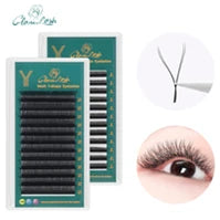 GLAMLASH L+/LC/LD/LU(M)/N Curl 7~15mm MIX 16rows/Case Mink Eyelash Extension Individual Lashes Soft False Eyelashes