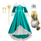Girls New Game Movies Rosalina Peach Princess Dress Carnival Party Birthday Outfit Peach Cosplay Halloween Costume Dress