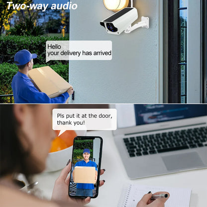 Wireless Solar Bullet Camera Outdoor WiFi 1080P 4x Zoom CCTV Surveillance IP Cam Home Security Protection Battery PIR Detection