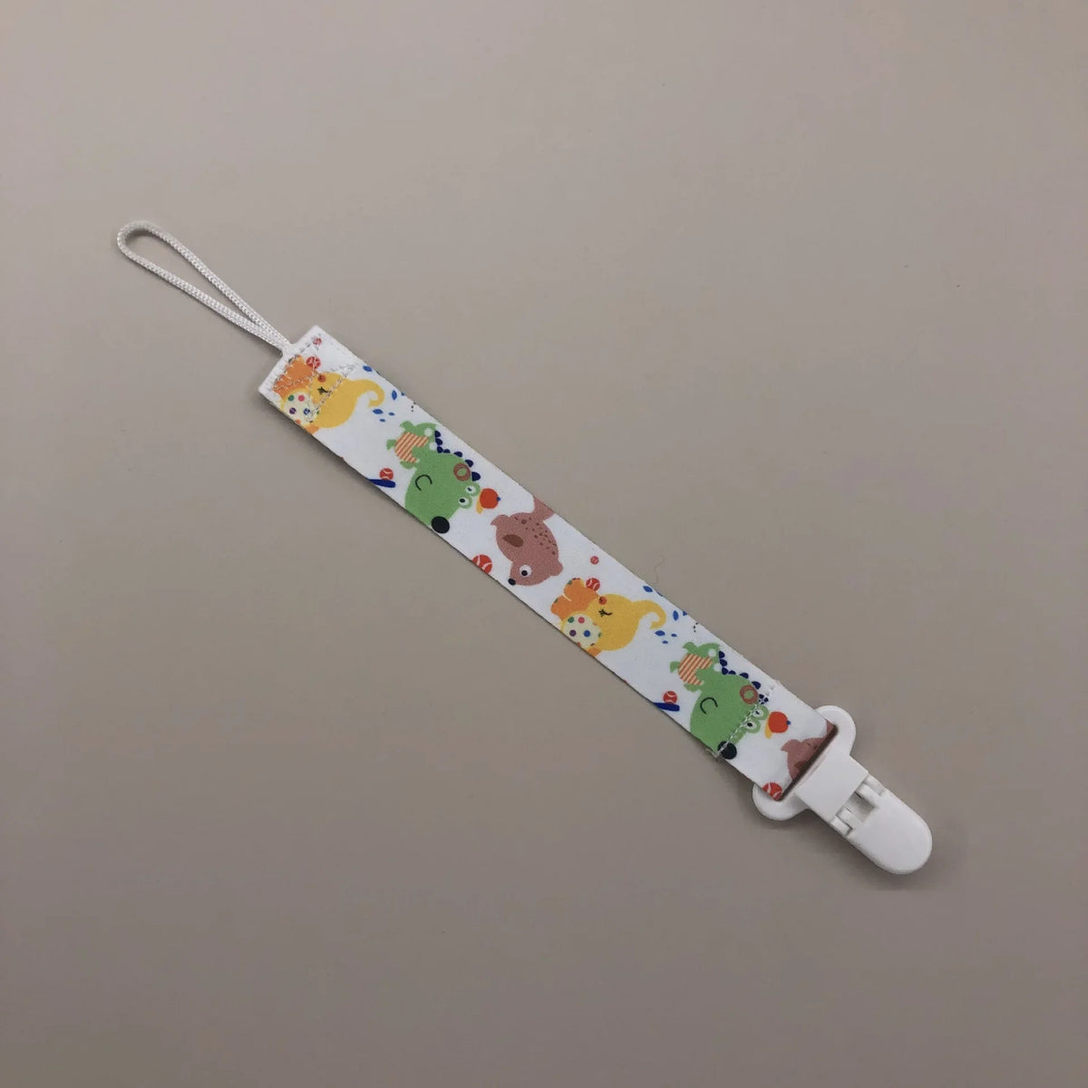 Cartoon Fixed Button Baby Pacifier Clip Chain Ribbon Dummy Soother Holder Chain Anti-drop Buckle Strap for Pacifier Baby Feeding